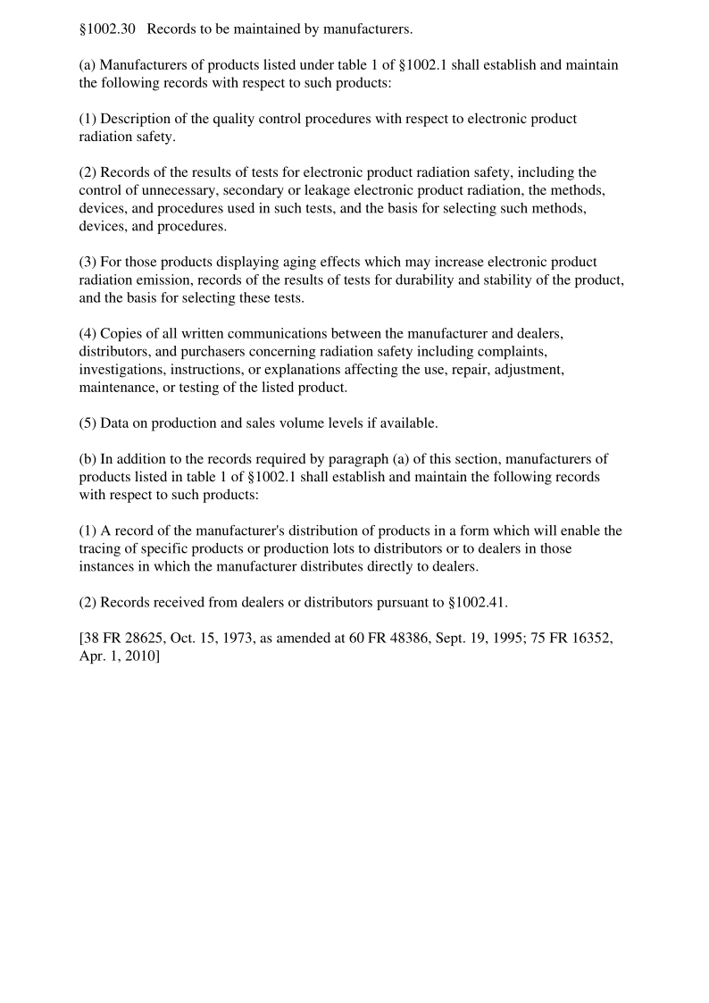 21CFR 1002.30-2018 Reporting of accidental radiation occurrences.